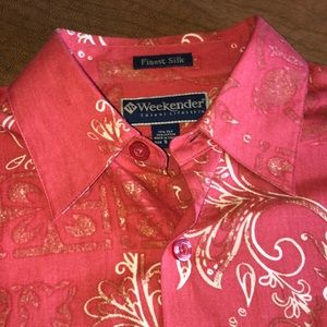 NWOT SILK Blend WEEKENDER Hawaiian Shirt